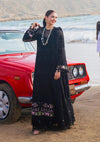 Mahnoor Luxury Embroidered Lawn Dress with laser embroidery and cotton net dupatta from ELAF's 'HAI KUCH' Festive Lawn 2024 Collection.